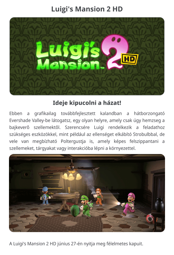 Luigi's Mansion 2 HD