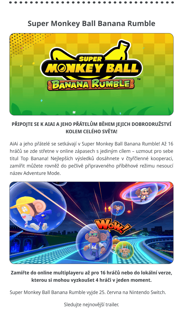 Super Monkey Ball Banana Rumble