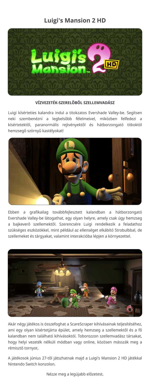 Luigi's Mansion 2 HD