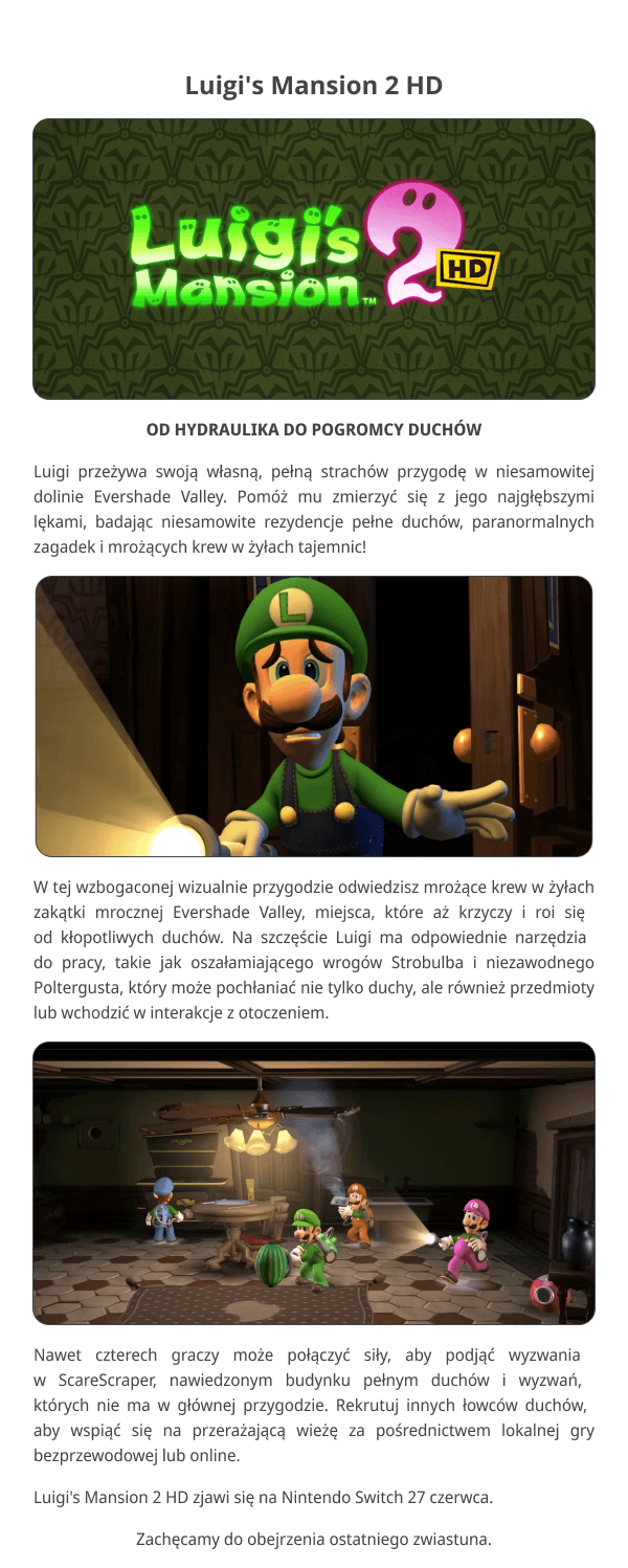 Luigi's Mansion 2 HD