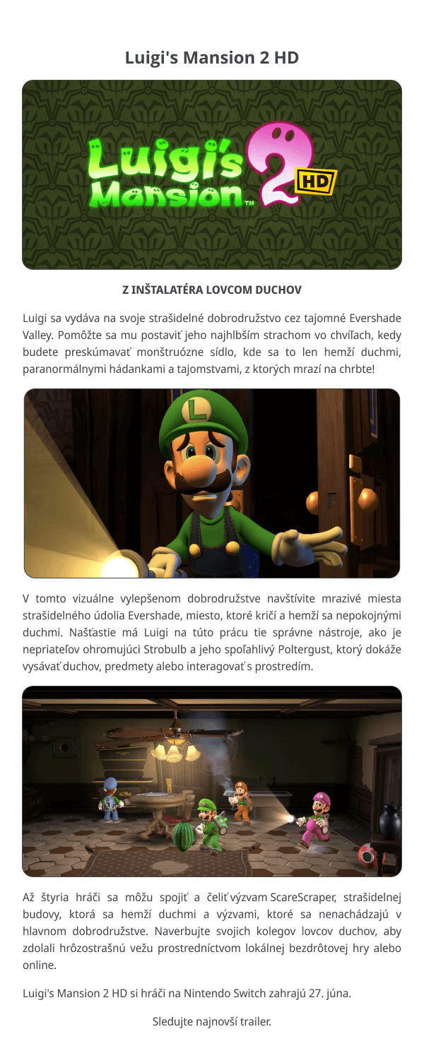 Luigi's Mansion 2 HD